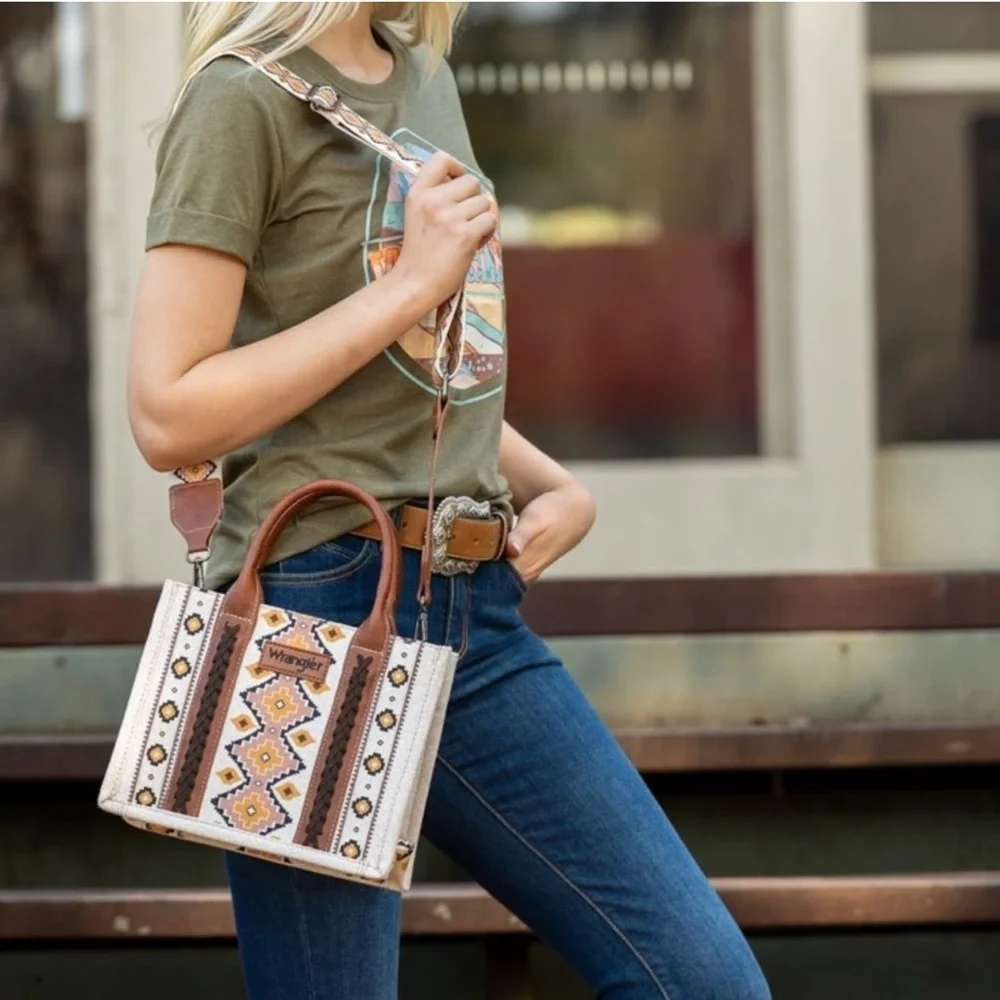 Wrangler Tote Purse Southwestern Crossbody Western Aztec Handbag